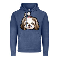 Vintage Denim shih tzu Vintage Hoodie - Jasminsmagicworld
