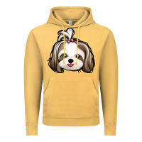 Vintage Mustard shih tzu Vintage Hoodie - Jasminsmagicworld