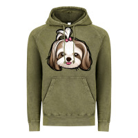 Vintage Olive shih tzu Vintage Hoodie - Jasminsmagicworld