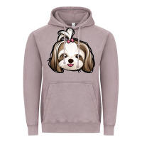 Vintage Zinc shih tzu Vintage Hoodie - Jasminsmagicworld