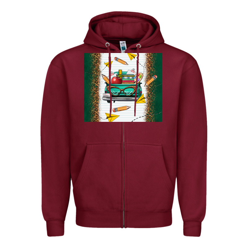 Back To School Truck Zipper Hoodie by TumblerDesignByShophia | Teevron