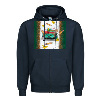 Navy back to school truck Zipper Hoodie - TumblerDesignByShophia