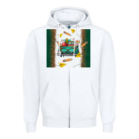 White back to school truck Zipper Hoodie - TumblerDesignByShophia