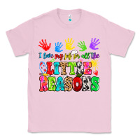 Bubblegum Pink I love my job for all the little reasons Classic Tee - MaliasSmallBusiness
