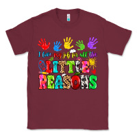 Burgundy I love my job for all the little reasons Classic Tee - MaliasSmallBusiness
