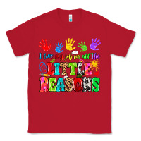 Red I love my job for all the little reasons Classic Tee - MaliasSmallBusiness