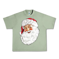 Oil Green Santa Urban Heavy Tee - NancyCooperArtShop