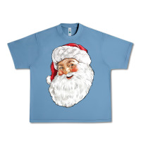 Pebble Blue Santa Urban Heavy Tee - NancyCooperArtShop