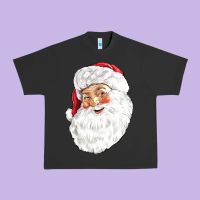 Santa Urban Heavy Tee Designed By Nancycooperartshop