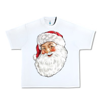 White Santa Urban Heavy Tee - NancyCooperArtShop