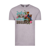 Vintage Zinc just a girl who loves horses Vintage Tee - MaliasSmallBusiness