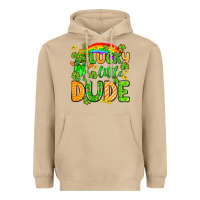 Mushroom St. Patrick's Lucky little dude Heavyweight Hoodie - OliviaCreatesArt