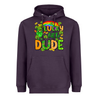Plum St. Patrick's Lucky little dude Heavyweight Hoodie - OliviaCreatesArt