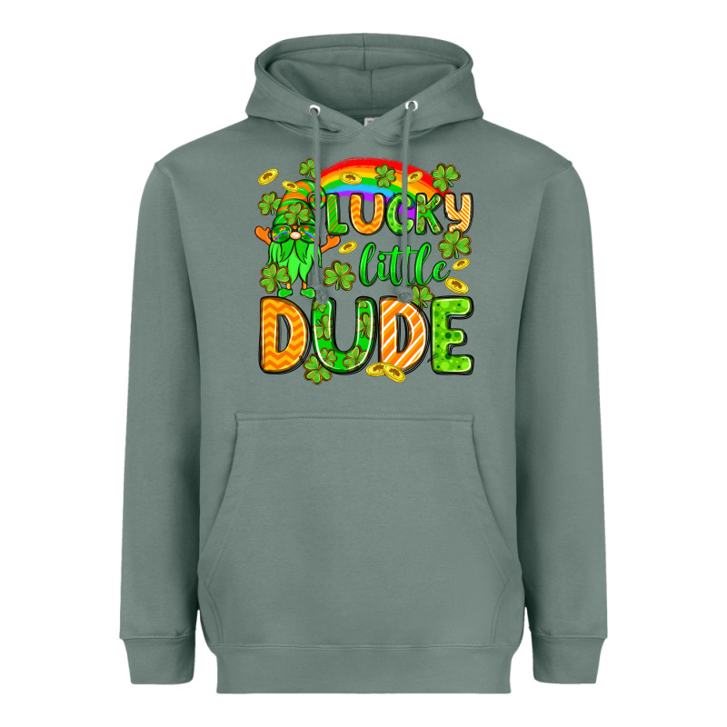 St. Patrick's Lucky Little Dude Heavyweight Hoodie by OliviaCreatesArt | Teevron