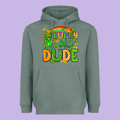 St. Patrick's Lucky Little Dude Heavyweight Hoodie Designed By Oliviacreatesart
