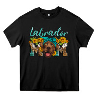 Black labrador mom Heavy Core Tee - Artiststas