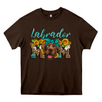 Chocolate Brown labrador mom Heavy Core Tee - Artiststas