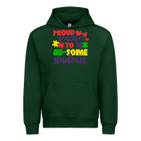Forest Green proud teacher to ausome students Urban Hoodie - CowhideDigitalArt