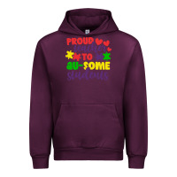 Mauve Wine proud teacher to ausome students Urban Hoodie - CowhideDigitalArt
