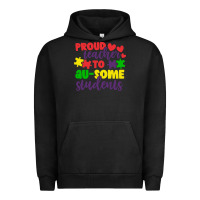Pigment Black proud teacher to ausome students Urban Hoodie - CowhideDigitalArt