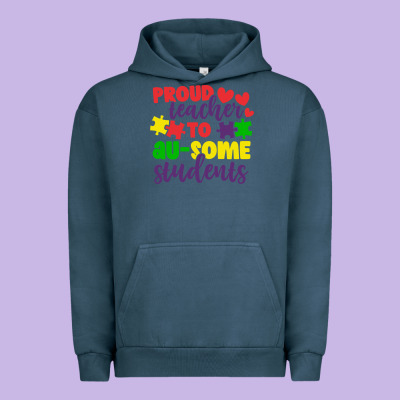 Proud Teacher To Ausome Students Urban Hoodie Designed By Cowhidedigitalart