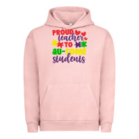 Pigment Salmon proud teacher to ausome students Urban Hoodie - CowhideDigitalArt