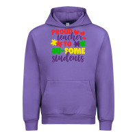 Tulip proud teacher to ausome students Urban Hoodie - CowhideDigitalArt
