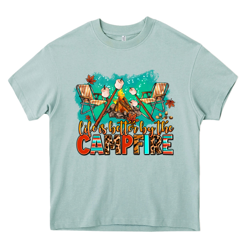 Life Is Better By The Campfire Heavy Core Tee by AdoDesignShop | Teevron