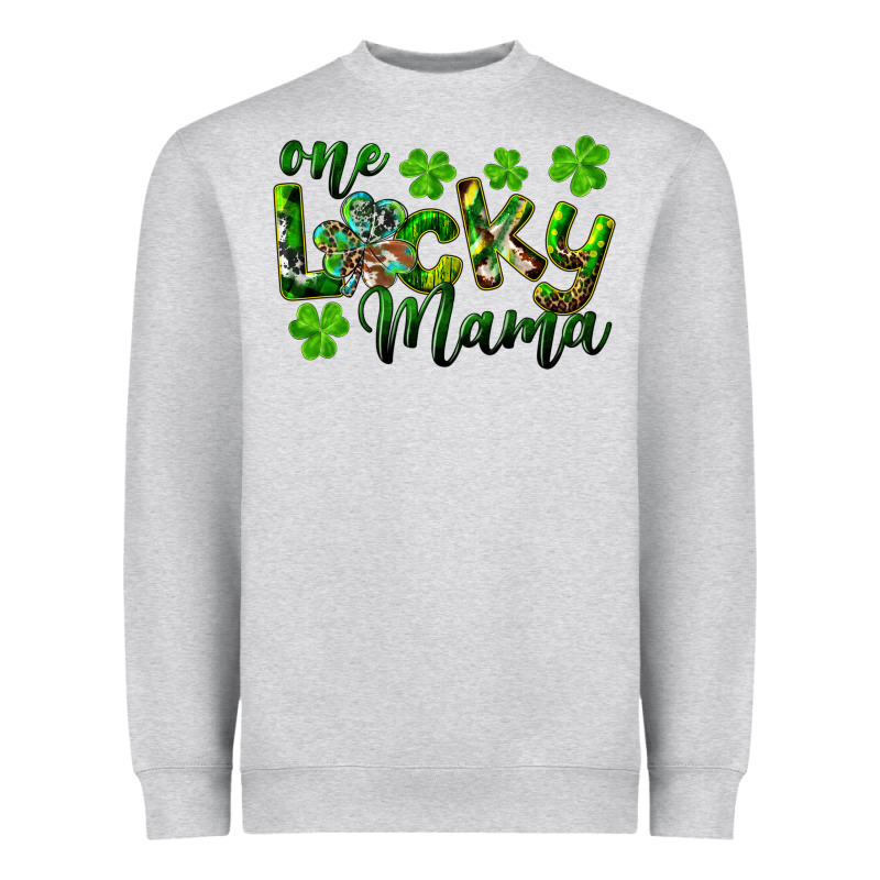 St. Patrick's Day One Lucky Mama Heavyweight Sweatshirt by RanaPortraitStore | Teevron
