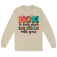 Mushroom mom in every season she shines with grace Long Sleeve Tee - Artiststas