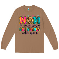 Toasted Coconut mom in every season she shines with grace Long Sleeve Tee - Artiststas