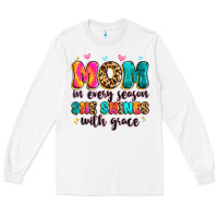 White mom in every season she shines with grace Long Sleeve Tee - Artiststas