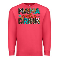 Cardinal mama needs a drink Premium Sweatshirt - OliviaCreatesArt