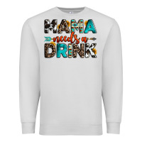 Dove Grey mama needs a drink Premium Sweatshirt - OliviaCreatesArt