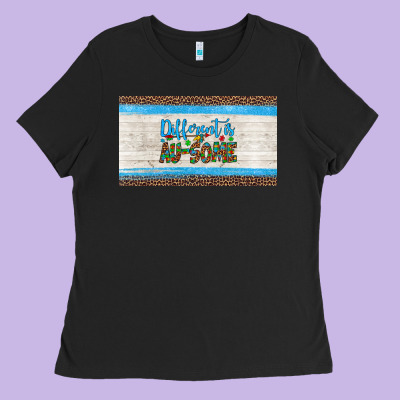Different Is Ausome Autism  Cup Ladies Tee Designed By Artiststas
