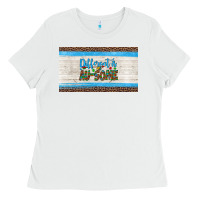 White different is ausome autism  cup Ladies Tee - Artiststas