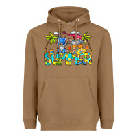 Toasted Coconut Summer Gnomes Heavyweight Hoodie - CowCowDesign