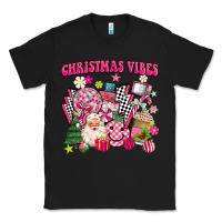 Black retro pink christmas vibes Classic Tee - MaliasSmallBusiness