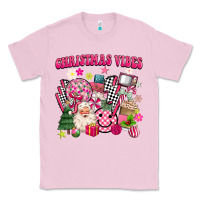 Bubblegum Pink retro pink christmas vibes Classic Tee - MaliasSmallBusiness