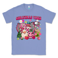 Colony Blue retro pink christmas vibes Classic Tee - MaliasSmallBusiness