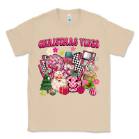 Mushroom retro pink christmas vibes Classic Tee - MaliasSmallBusiness