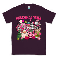 Plum retro pink christmas vibes Classic Tee - MaliasSmallBusiness