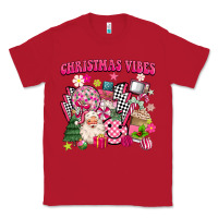 Red retro pink christmas vibes Classic Tee - MaliasSmallBusiness
