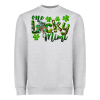 Heather Grey st. patrick's day one lucky mimi Heavyweight Sweatshirt - RanaPortraitStore