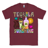 Burgundy Tequila Sunshine Classic Tee - CowhideDigitalArt