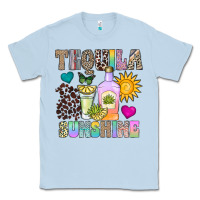 Dusty Blue Tequila Sunshine Classic Tee - CowhideDigitalArt