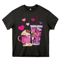 Asphalt valentines day heart coffe Heavy Core Tee - AdoDesignShop