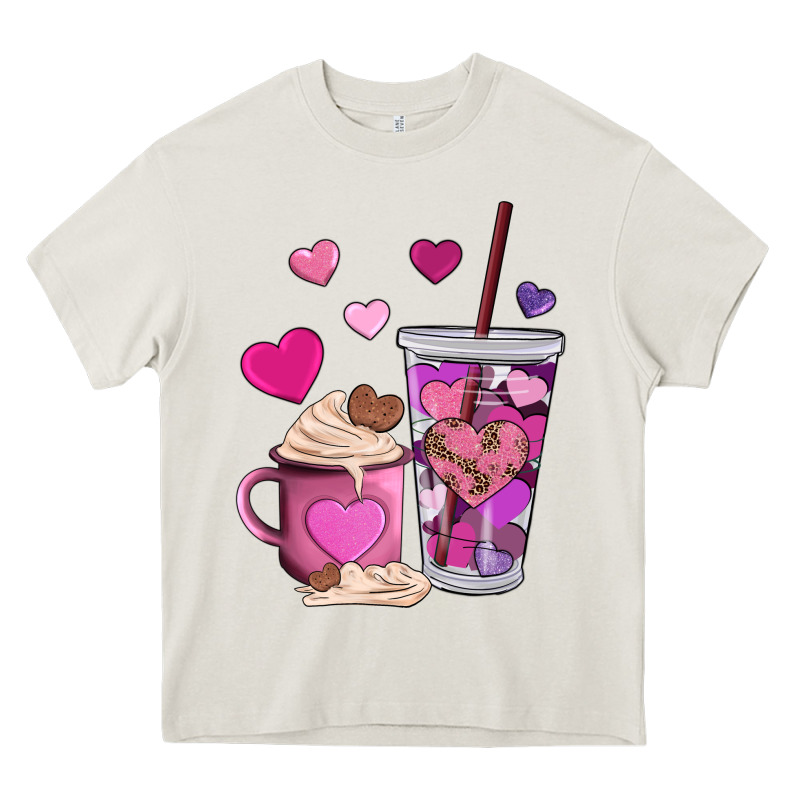 Valentines Day Heart Coffe Heavy Core Tee by AdoDesignShop | Teevron
