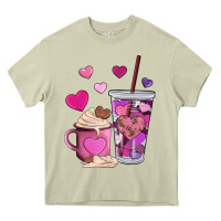 Mossy valentines day heart coffe Heavy Core Tee - AdoDesignShop