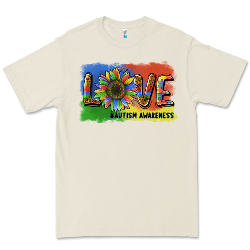 Sunflower Love Autism Awareness Premium Tee by BarkalooDesign | Teevron